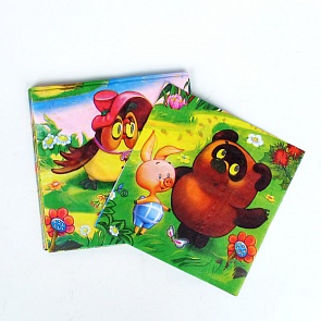 Набор из 12 салфеток с дизайном Винни-пух (Веселый праздник, SAL-VP-12sim)